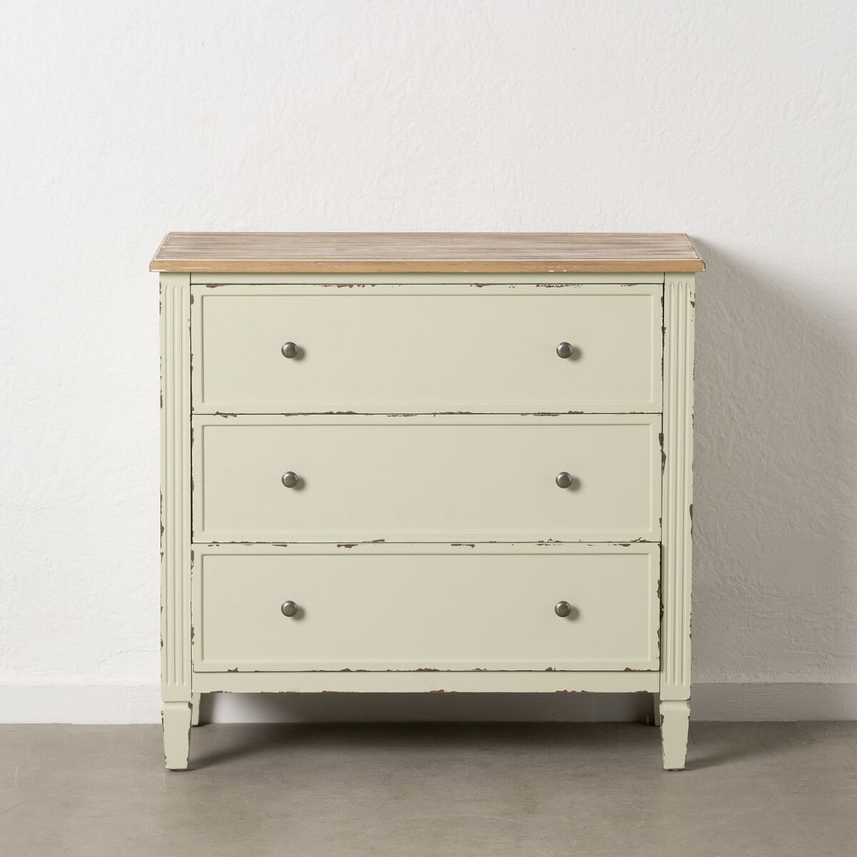 Kommode Beige Natur Gran Træ MDF 90 X 42 X 85 CM